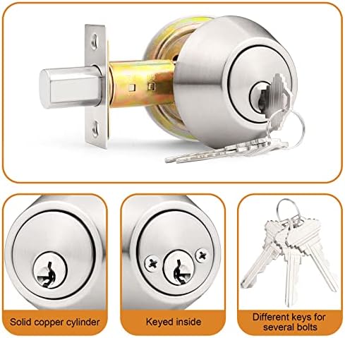 Probrico Double Cylinder Deadbolt Secure Modern Design