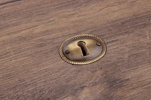 Ooxy Antique Brass Mirror-Mount Escutcheon Plate