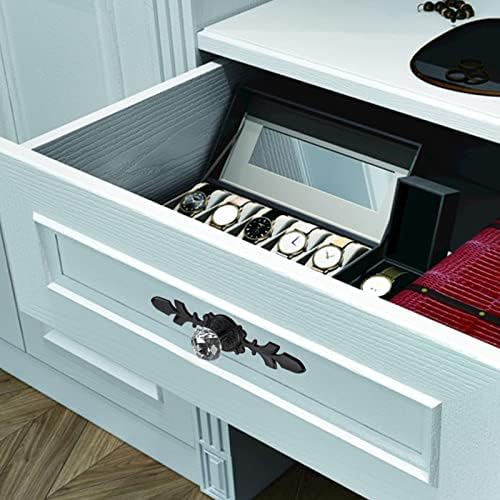 6-Piece Crystal Drawer Knobs for Kitchen Home