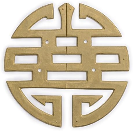 Hardware Philosophy - Brass Happiness Cabinet Face Plate Set