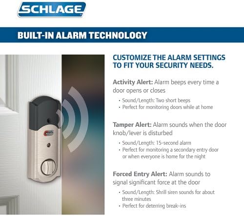 SCHLAGE Connect Camelot Smart Door Lock with Alexa