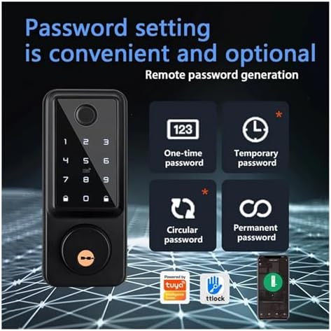 Tuya WiFi Smart Deadbolt with Fingerprint and IC Card