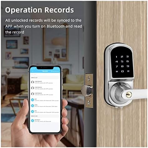 Smart TTlock Door Lock Bluetooth Digital Deadbolt with Remote Access