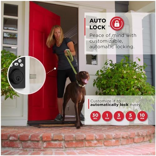 Kwikset Contemporary Powerbolt Electronic Deadbolt with Satin Nickel Finish