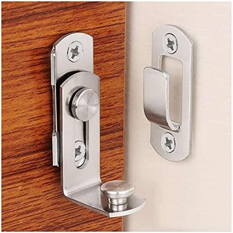ZLOCYIVHE Door Lock Hasp Silver Chrome Contemporary Style