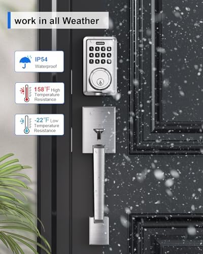 Smart Entry Door Deadbolt Set - Secure with 50 Passcodes