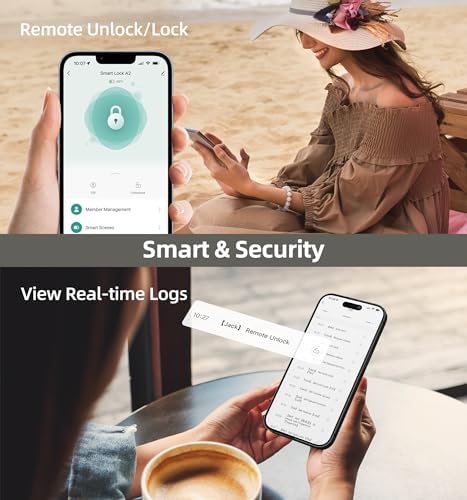 HEANTLE Smart Door Lock with Alexa Fingerprint