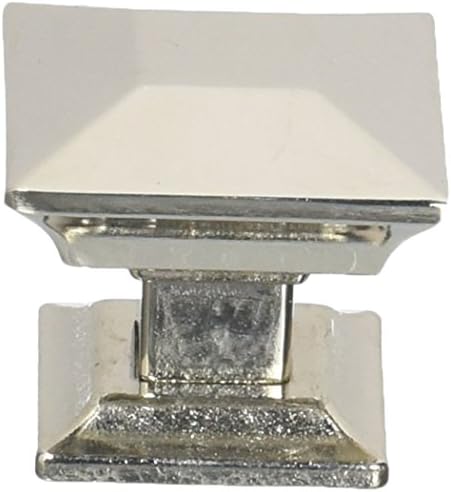 Laurey Poise Knob with Back Plate Large Polished Nickel - Mounting Hardware