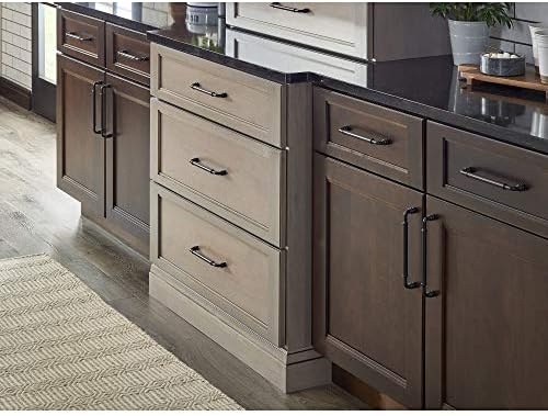 Top Knobs Brixton Cabinet Pull 6 516 C-C Flat Black