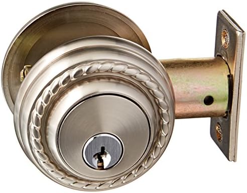 Emtek 8464 Satin Nickel Deadbolt Rope Door Lock