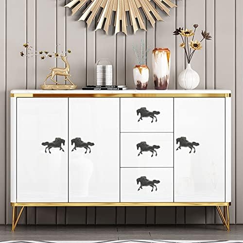 JfwuHap Horse Cabinet Knob 4 Pcs Sets for Pulls Knobs