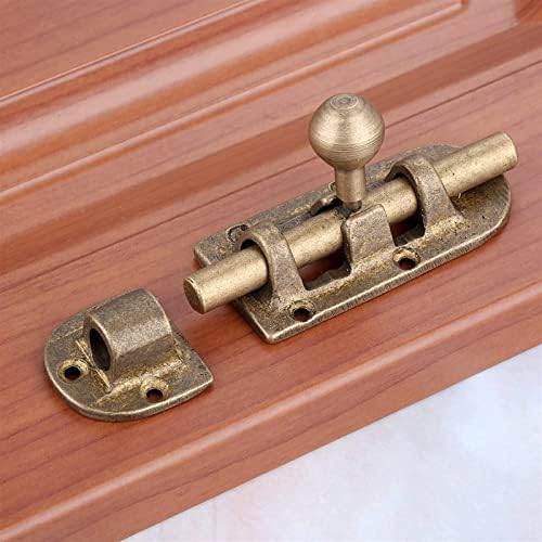Slide Bolt Door Lock Hasp Brass Door Bolt with Steel Finish
