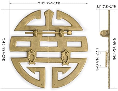 Hardware Philosophy - Brass Happiness Cabinet Face Plate Set