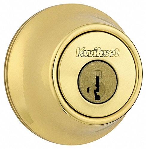 Radiant Locking Deadbolt Cylinder Polished Brass Door Included