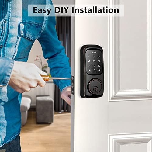 Secure Front Door with Keyless Touchscreen Entry