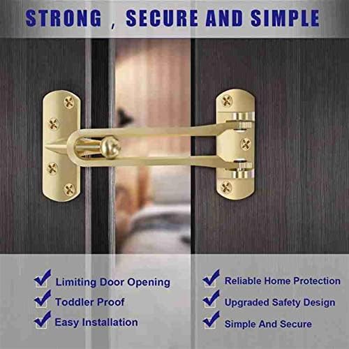 AMAZWI Golden Slide Latch Deadbolt Lock 1